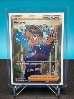 Pokemon Amarys Holo Trainer Card